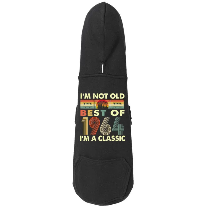 I'm Not Old I'm A Classic Vintage 1964 58th Birthday Gifts Doggie 3-End Fleece Hoodie