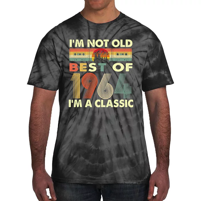 I'm Not Old I'm A Classic Vintage 1964 58th Birthday Gifts Tie-Dye T-Shirt