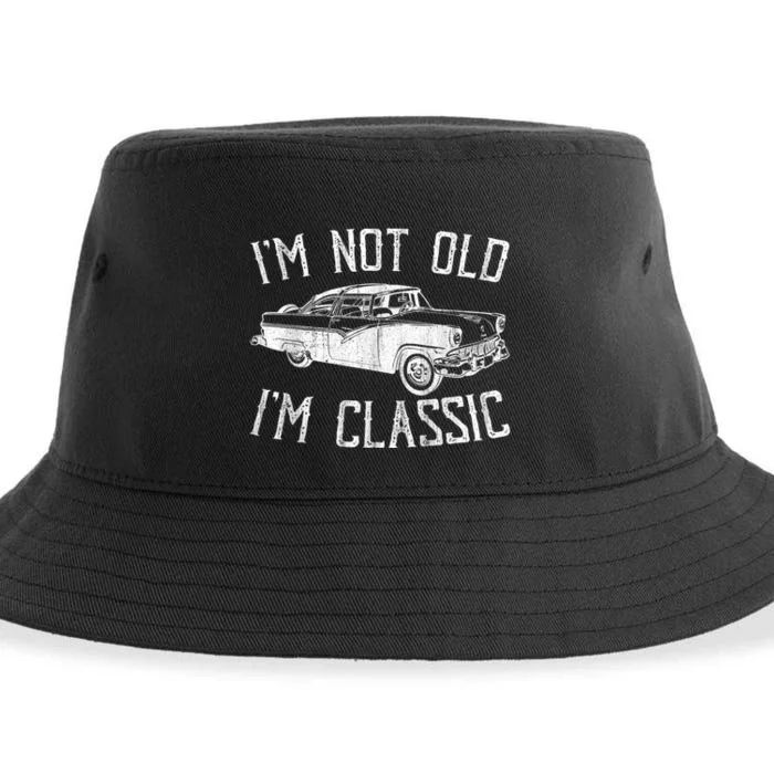 I’m Not Old I’m a Classic Shirt Vintage Muscle Car Gift Sustainable Bucket Hat