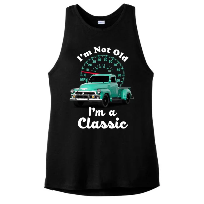 I'm Not Old I'm A Classic Vintage Car Ladies Tri-Blend Wicking Tank