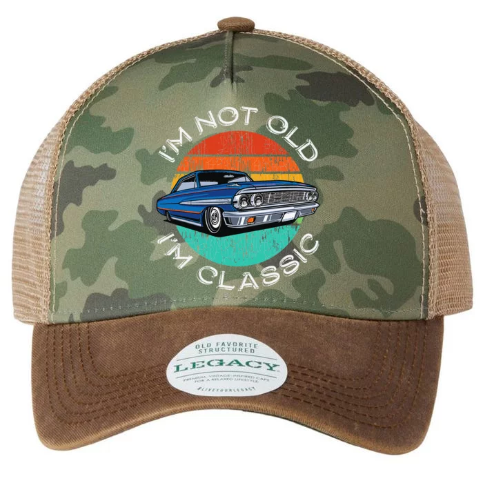 Im Not Old Im Classic Antique Car Gift Father Day Birthday Legacy Tie Dye Trucker Hat