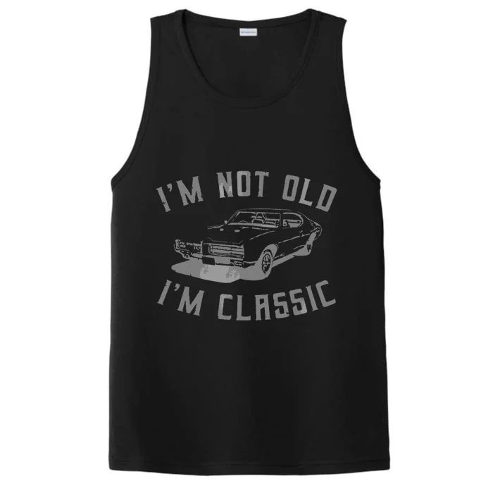 Im Not Old Im Classic Funny Car Graphic Men Women Performance Tank