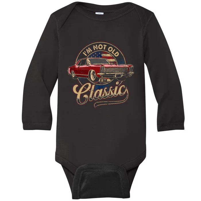 IM Not Old IM Classic Old Man Baby Long Sleeve Bodysuit