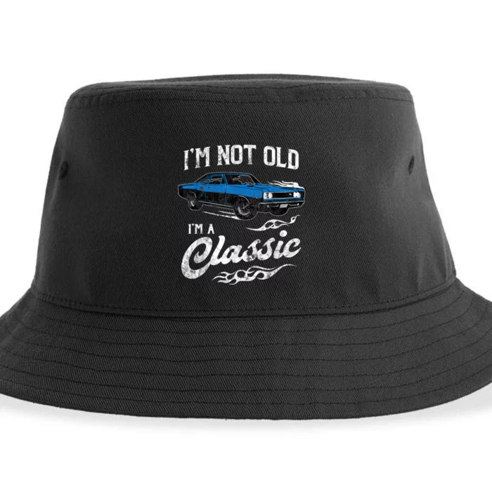 I'm Not Old I'm Classic Funny 60s Muscle Car Lover Gift Sustainable Bucket Hat