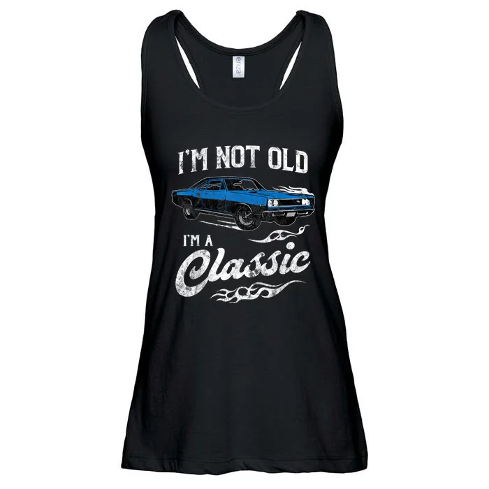 I'm Not Old I'm Classic Funny 60s Muscle Car Lover Gift Ladies Essential Flowy Tank