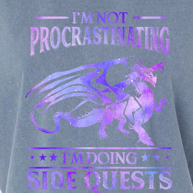 IM Not Procrastinating IM Doing Side Quests Dragons Master Garment-Dyed Women's Muscle Tee