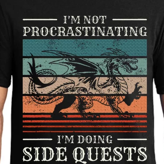 IM Not Procrastinating IM Doing Side Quests Rpg Gamer Pajama Set