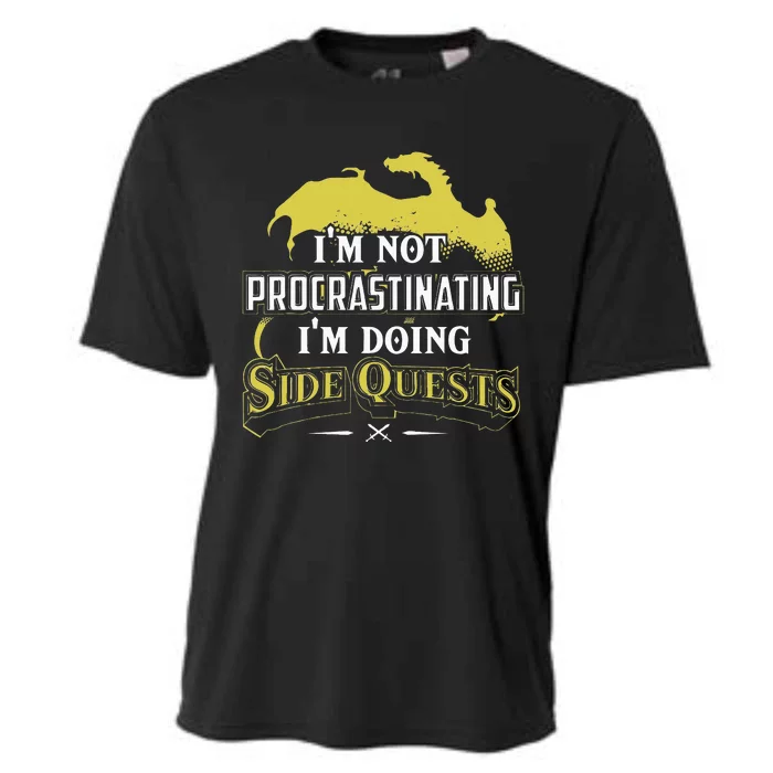 Im Not Procrastinating Im Doing Side Quests RPG Gamer Cooling Performance Crew T-Shirt