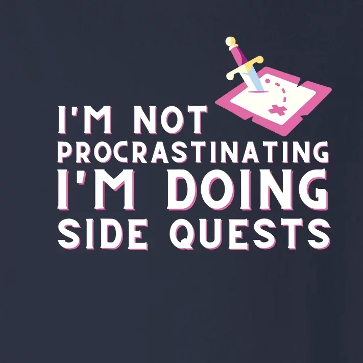 Im Not Procrastinating Im Doing Side Quests Gamer Gaming Toddler Long Sleeve Shirt