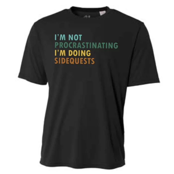 IM Not Procrastinating IM Doing Sidequests Gamer Dad Cooling Performance Crew T-Shirt