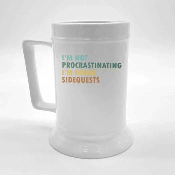 IM Not Procrastinating IM Doing Sidequests Gamer Dad Front & Back Beer Stein