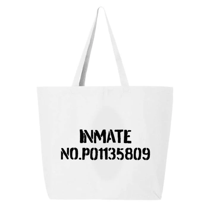 Inmate No. P01135809 County Jail Funny Orange 25L Jumbo Tote