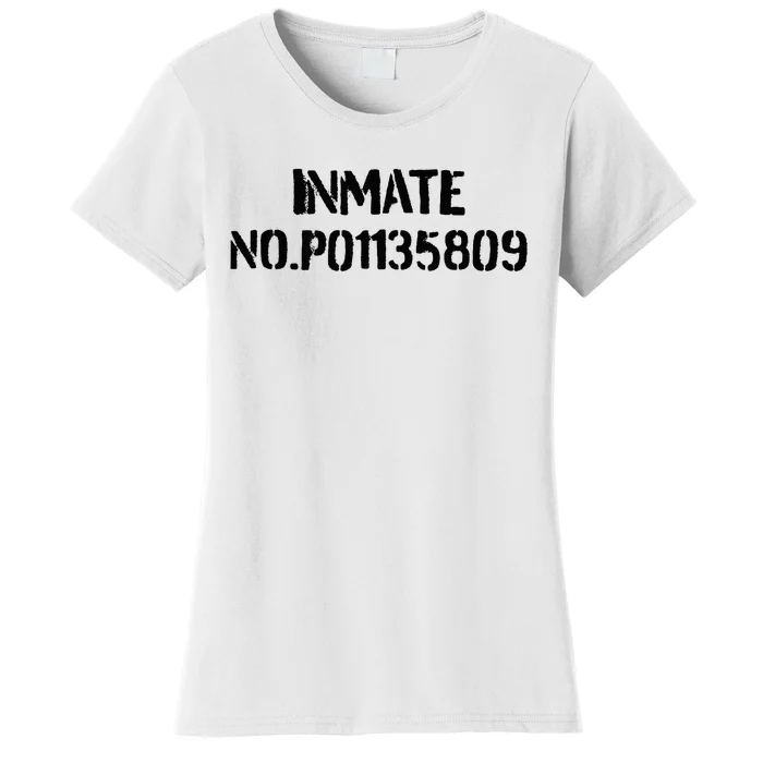 Inmate No. P01135809 County Jail Funny Orange Women's T-Shirt