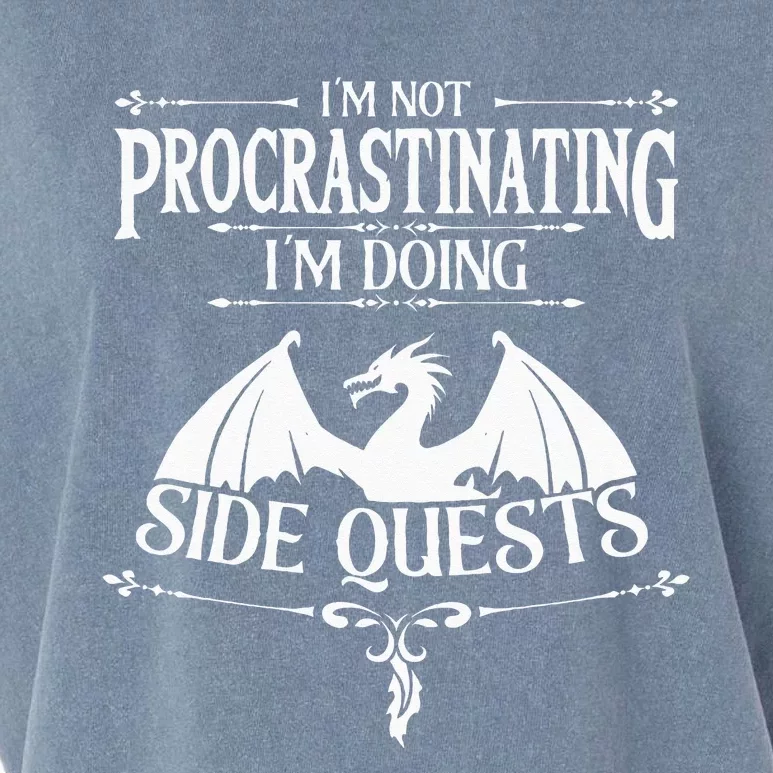 Im Not Procrastinating Im Doing Side Quests RPG Gamers Garment-Dyed Women's Muscle Tee