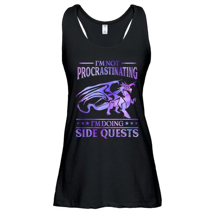 IM Not Procrastinating IM Doing Side Quests Dragons Master Ladies Essential Flowy Tank