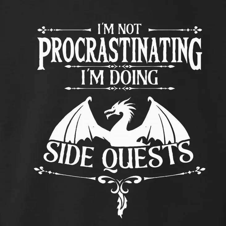 IM Not Procrastinating IM Doing Side Quests Rpg Gamers Toddler Hoodie