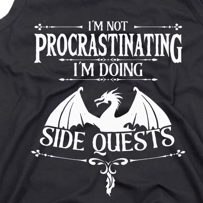 IM Not Procrastinating IM Doing Side Quests Rpg Gamers Tank Top