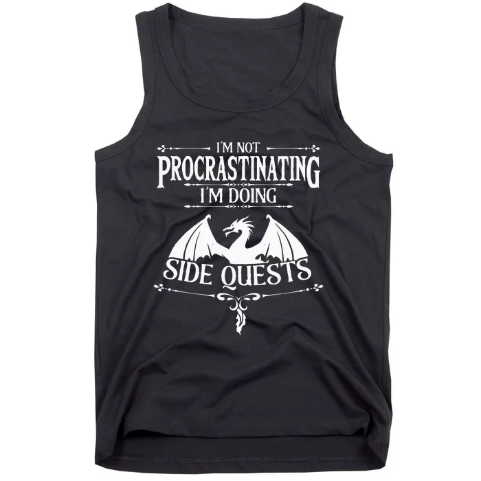 IM Not Procrastinating IM Doing Side Quests Rpg Gamers Tank Top