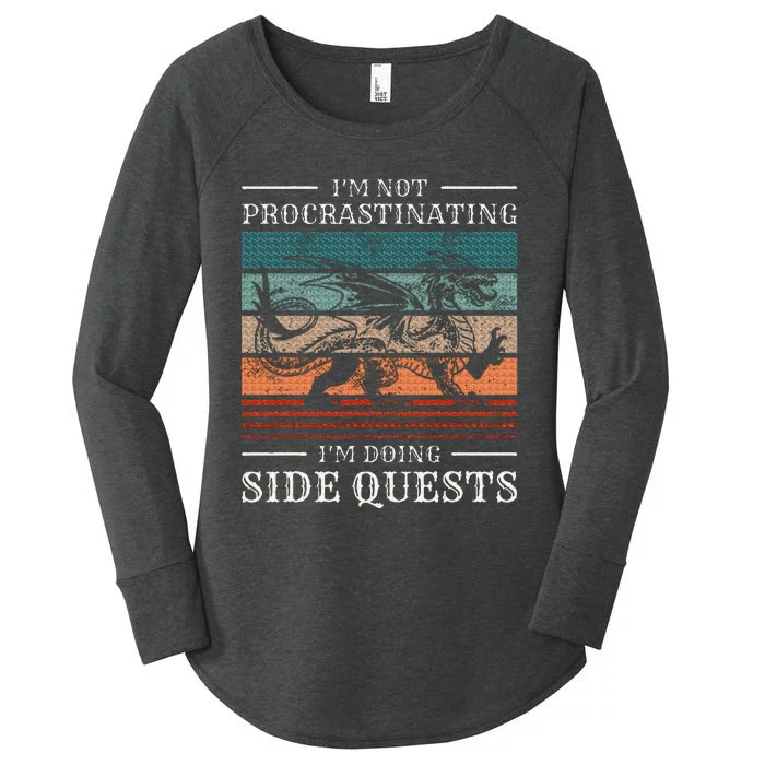 IM Not Procrastinating IM Doing Side Quests Rpg Gamer Women's Perfect Tri Tunic Long Sleeve Shirt