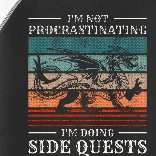 IM Not Procrastinating IM Doing Side Quests Rpg Gamer Toddler Fine Jersey T-Shirt