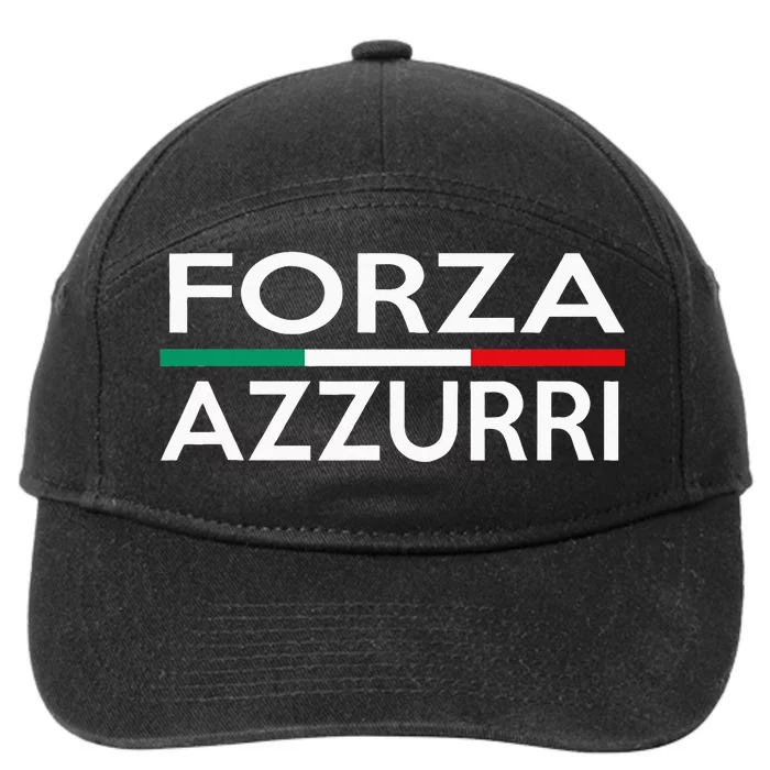 Italy National Pride Forza Azzurri Italia 7-Panel Snapback Hat