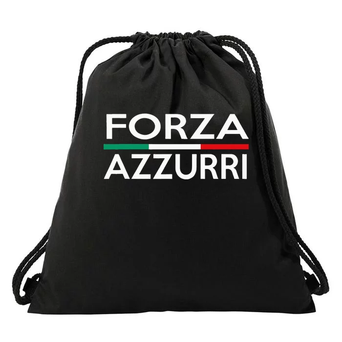 Italy National Pride Forza Azzurri Italia Drawstring Bag