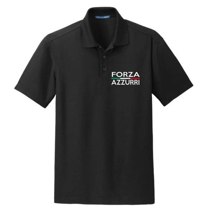 Italy National Pride Forza Azzurri Italia Dry Zone Grid Performance Polo