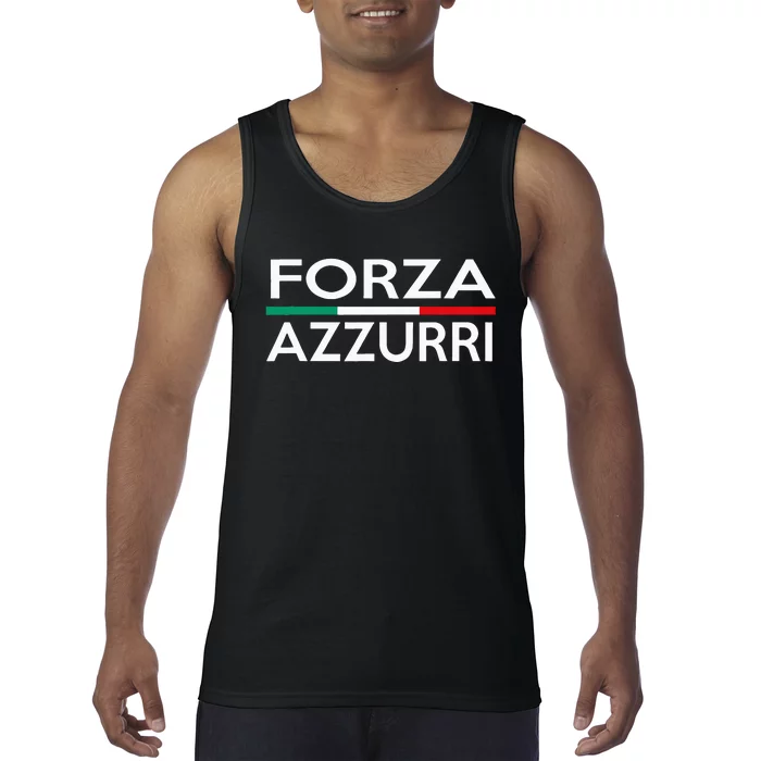 Italy National Pride Forza Azzurri Italia Tank Top