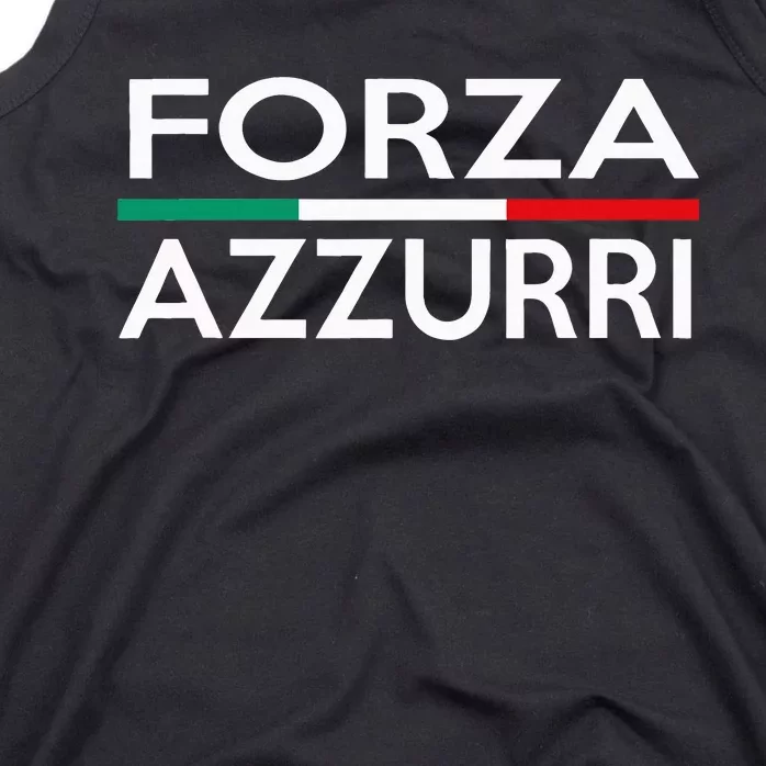 Italy National Pride Forza Azzurri Italia Tank Top