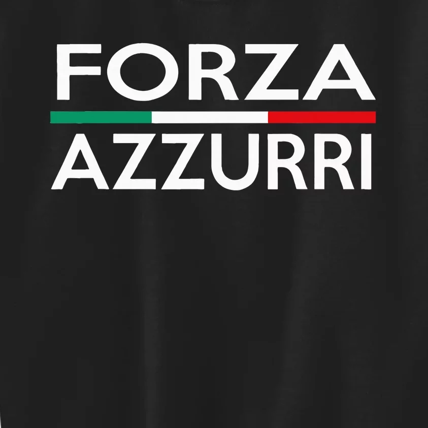 Italy National Pride Forza Azzurri Italia Kids Sweatshirt