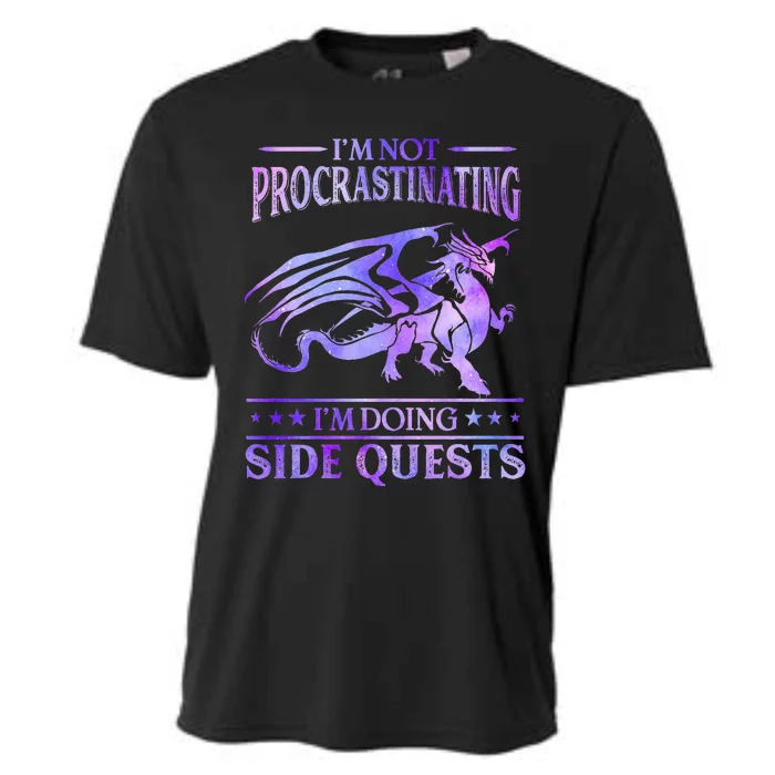 Im Not Procrastinating Im Doing Side Quests Dragons Master Cooling Performance Crew T-Shirt