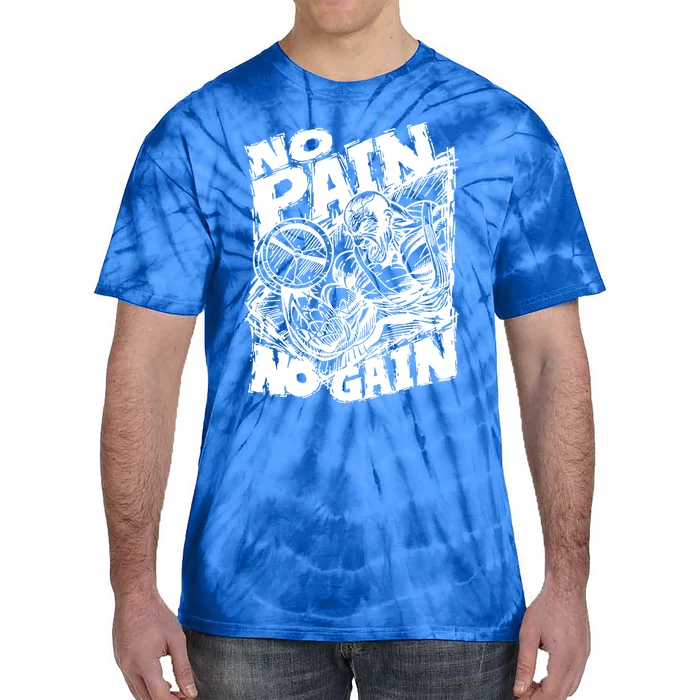 Inspirational No Pain No Gain Fitness Gift Tie-Dye T-Shirt