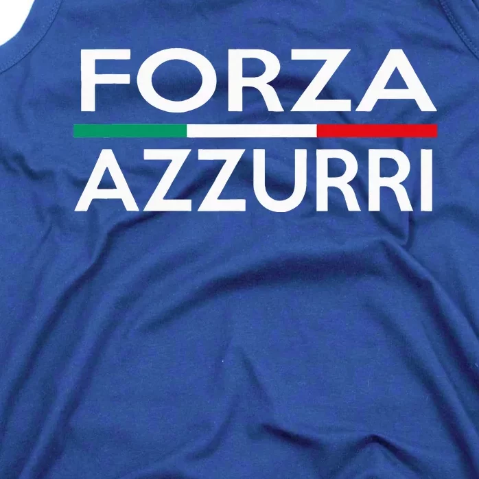 Italy National Pride Forza Azzurri Italia Tank Top