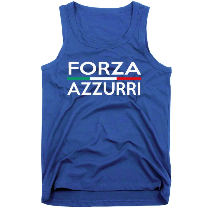 Italy National Pride Forza Azzurri Italia Tank Top