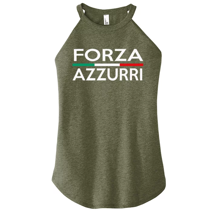 Italy National Pride Forza Azzurri Italia Women’s Perfect Tri Rocker Tank