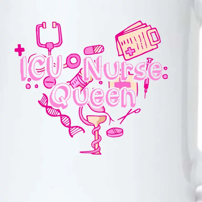 Icu Nurse Queen Gift Caretaker Hospital Registered Icu Nurse Gift Black Color Changing Mug