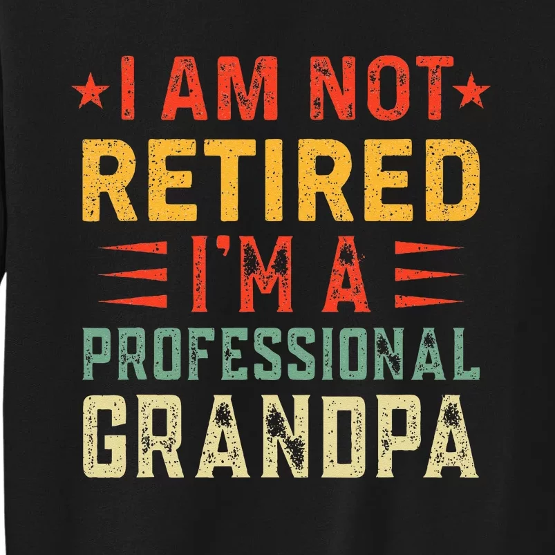 Im Not Retired Im A Professional Grandpa Fathers Day Sweatshirt