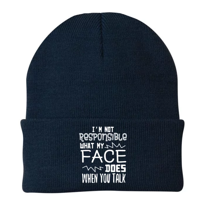 I'm Not Responsible For What My Face Does When You Talk Gift Knit Cap Winter Beanie