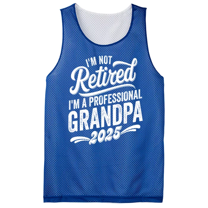 IM Not Retired IM A Professional Grandpa Retirement 2025 Mesh Reversible Basketball Jersey Tank