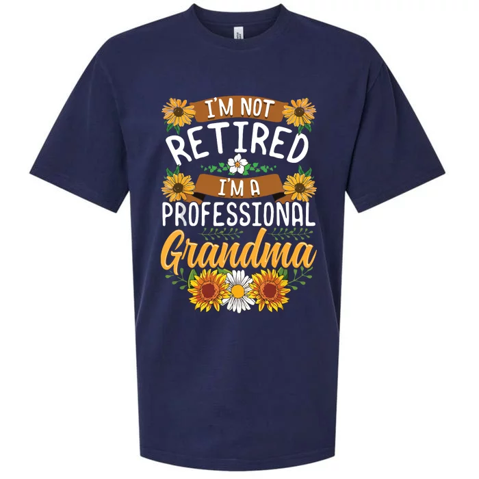 Im Not Retired Im A Professional Grandma Mothers Day Sueded Cloud Jersey T-Shirt