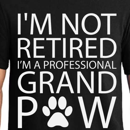 I’m Not Retired I’m A Professional Grand Paw Fathers Day Pajama Set