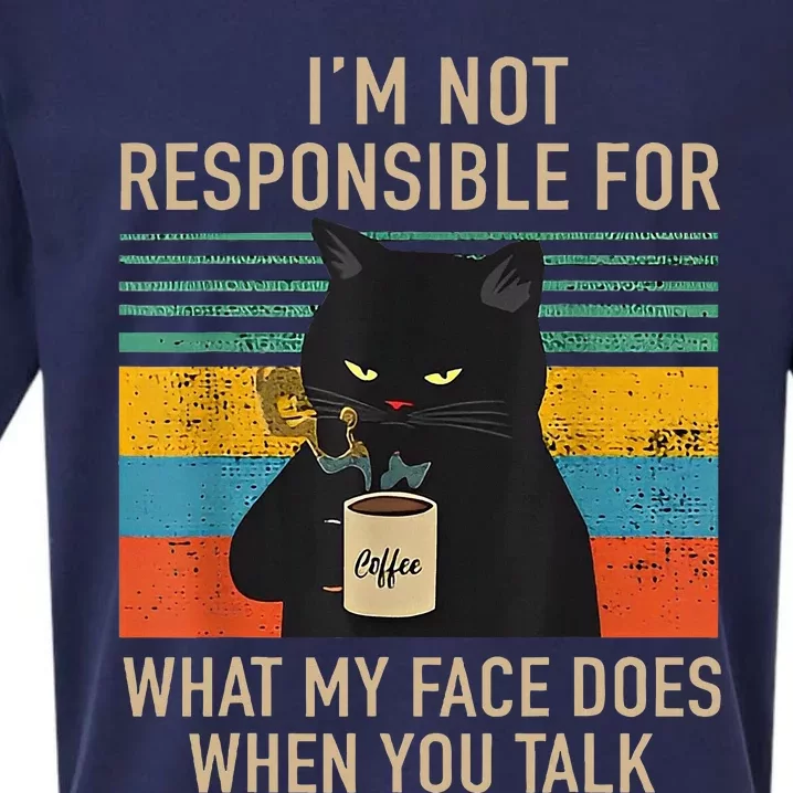 IM Not Responsible For What My Face Does When You Talk Cat Sueded Cloud Jersey T-Shirt