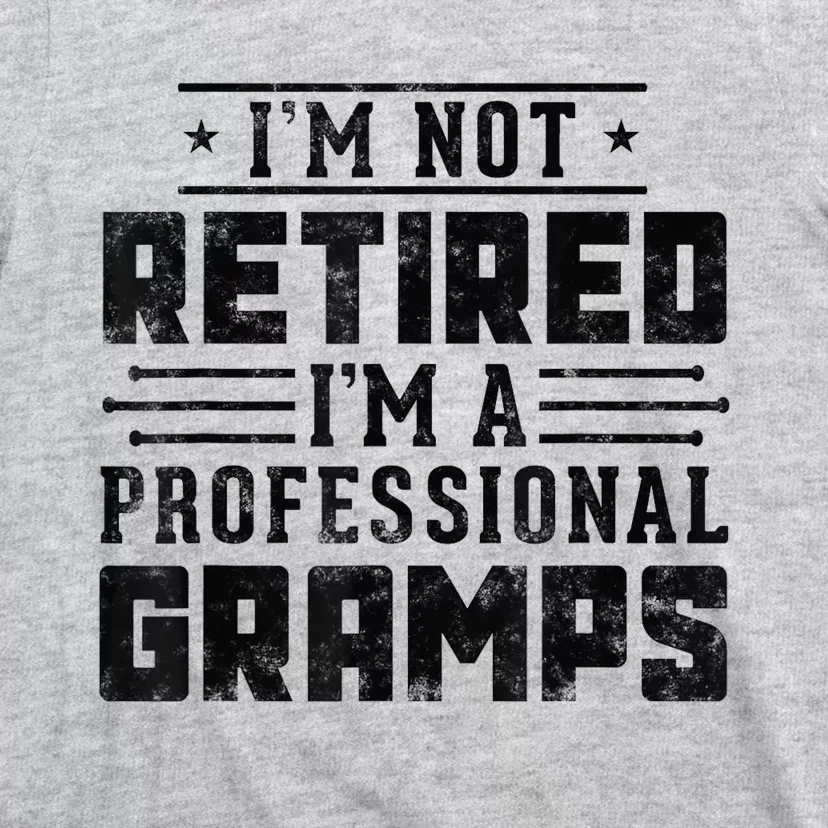 Im Not Retired Im A Professional Gramps Gift Funny Grandpa T-Shirt