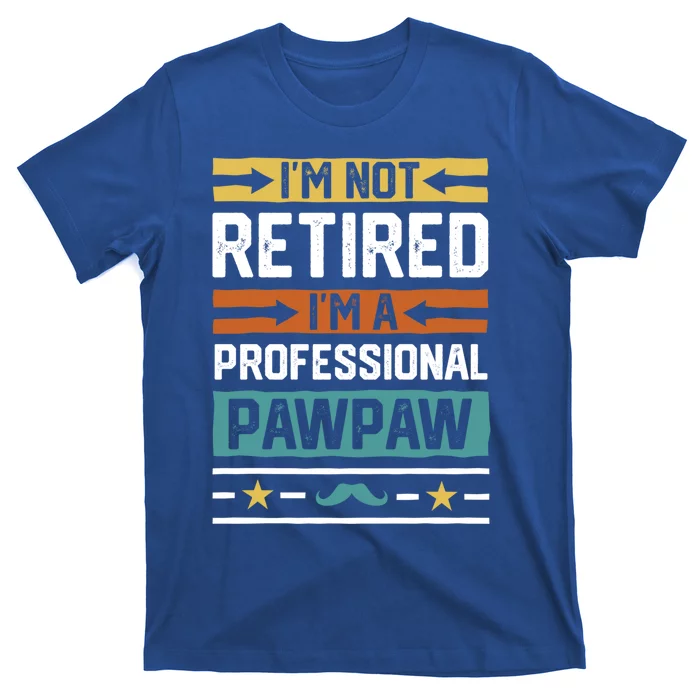 Im Not Retired Im A Professional Pawpaw Retired Grandpa Gift T-Shirt