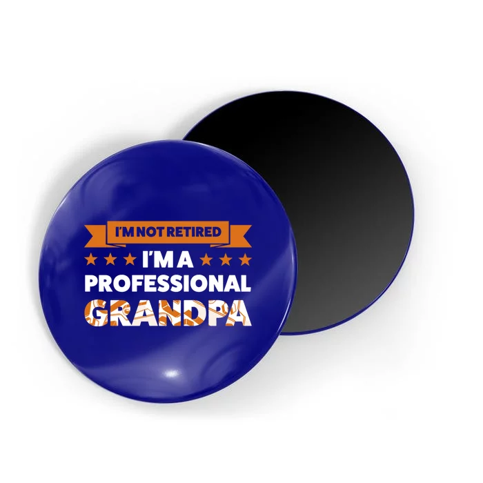 I'm Not Retired I'm A Professional Grandpa Family Gift Magnet