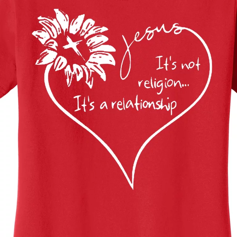 It's Not Religion It's A Relationship Jesus Women's T-Shirt