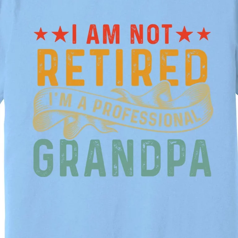 I'm Not Retired I'm A Professional Grandpa Father's Day Cute Gift Premium T-Shirt