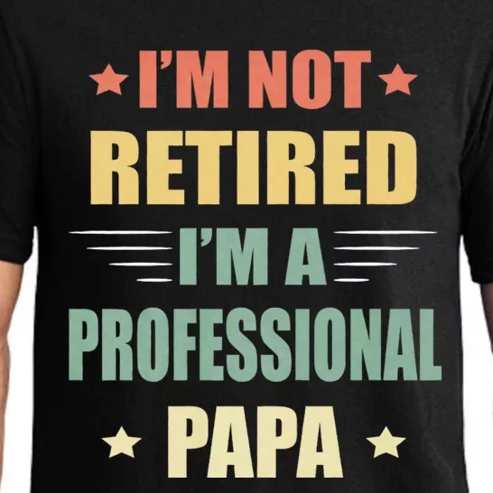 IM Not Retired IM A Professional Papa Pajama Set