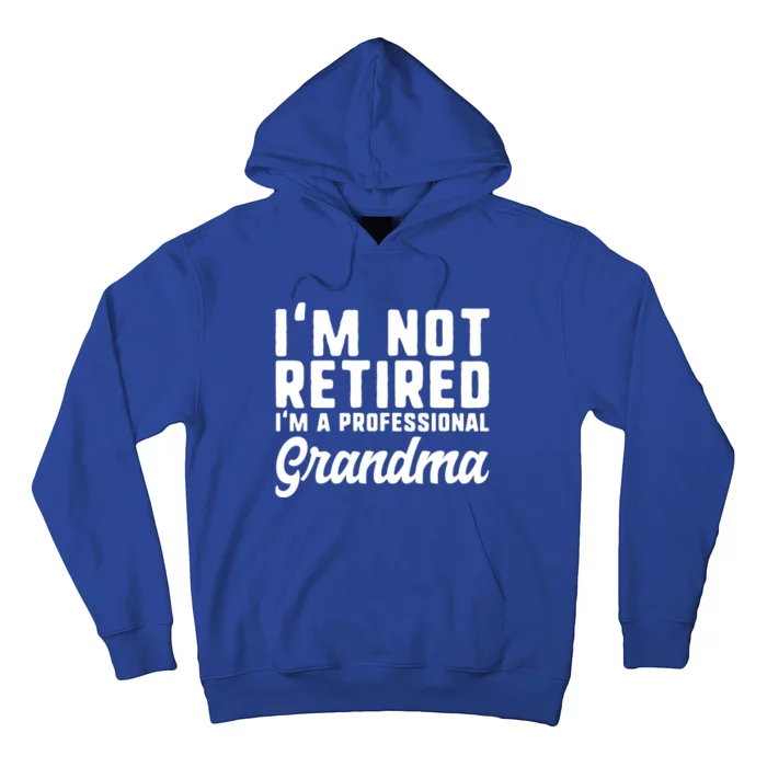 Im Not Retired Professional Grandma Retiret Funny Funny Gift Hoodie