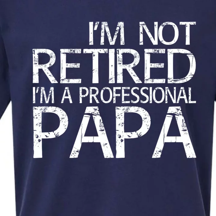 Im Not Retired Im A Professional Papa FatherS Day Sueded Cloud Jersey T-Shirt